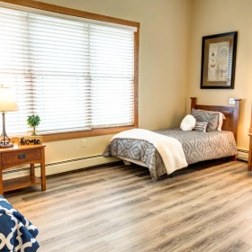 Relax and recharge in beautiful and spacious bedrooms a bedroom with two beds